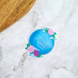 Gemini Constellation 3 » Autocollant en vinyle (brillant) - Signes d’air, Zodiac