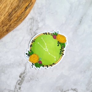 Taurus Constellation 3 "Vinyl Sticker (glanzend) - Aarde Tekens, Dierenriem