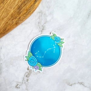 Scorpio Constellation 3 "Vinyl Sticker (glanzend) - Watertekens, Dierenriem