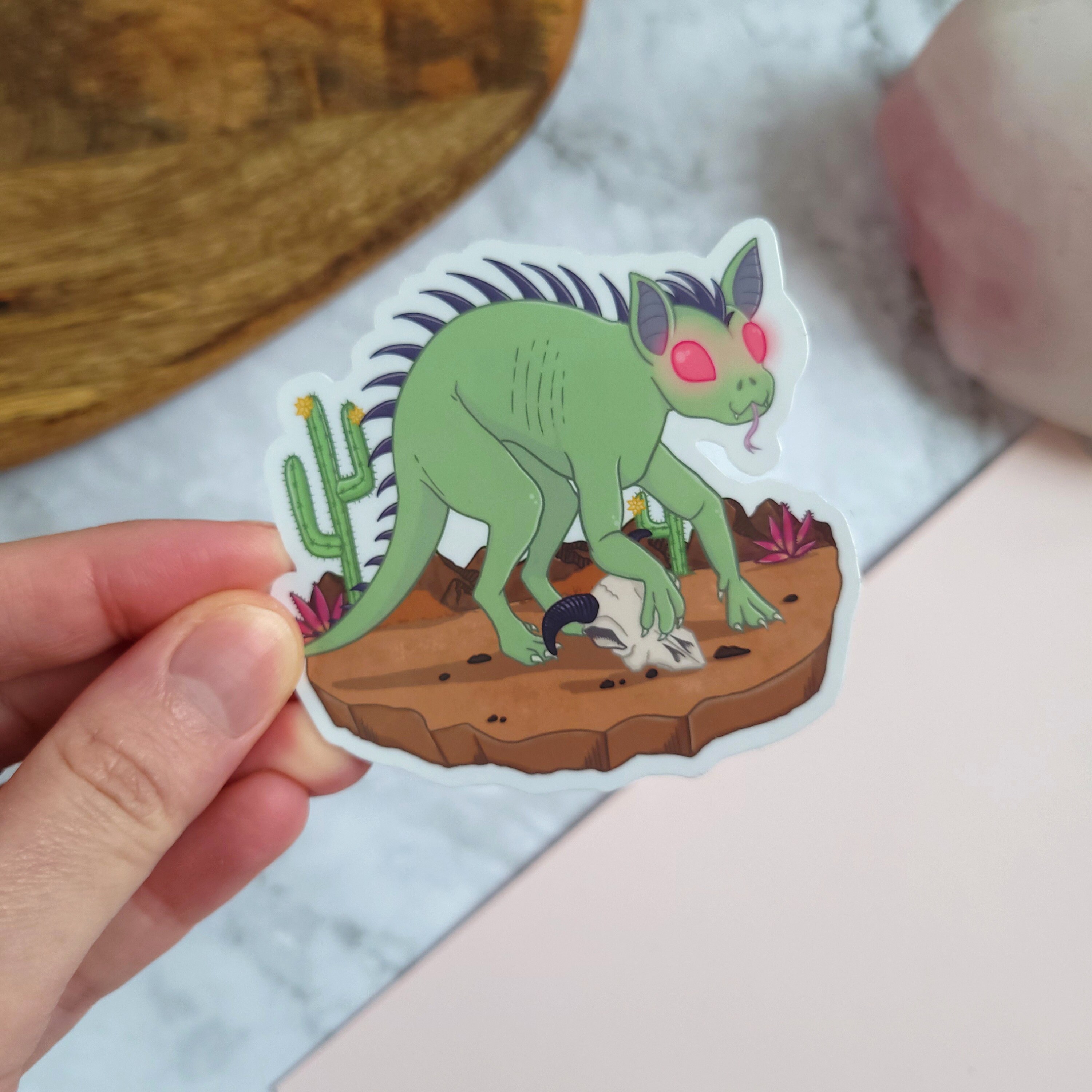 Cuddly Cryptids Glossy Vinyl Sticker Set Chupacabra Fresno | Etsy