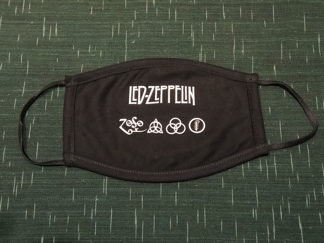 Mask Led Zeppelin 100cotton 2layer Fabric Etsy UK