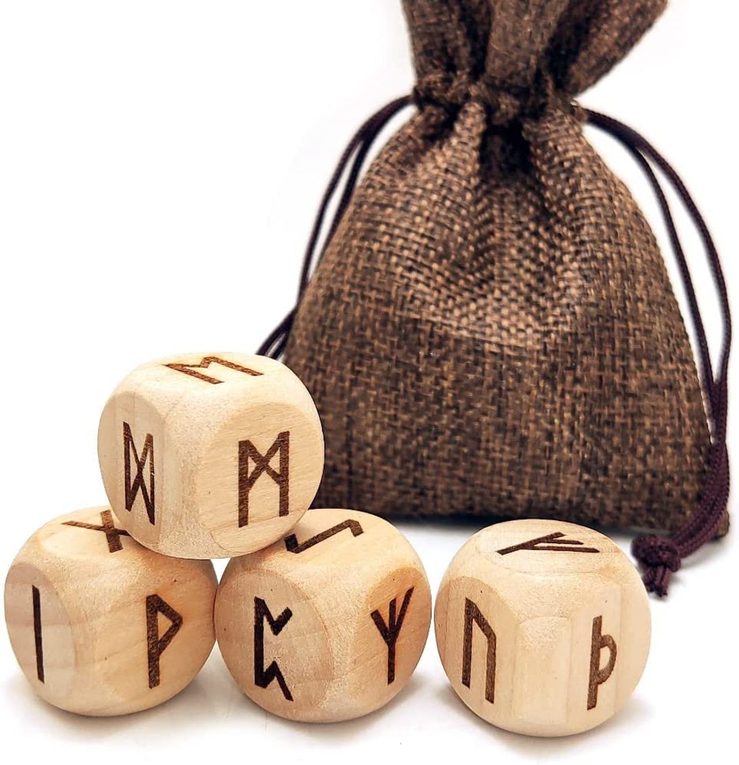 4pc Rune Cube Dice. Etsy