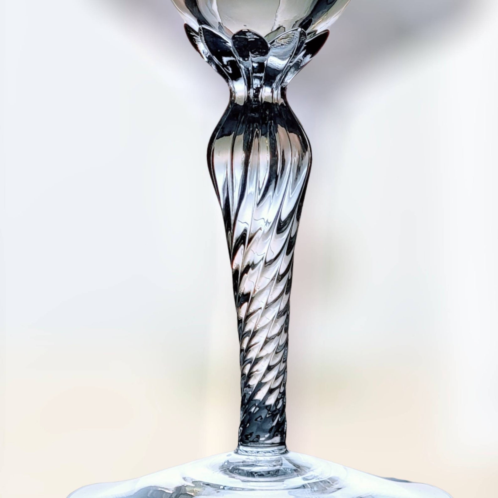 5 Vintage Lenox Madison Crystal Platinum Trim Aria Shape Wine Etsy