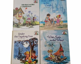 Set of 4 The Muffin Family Picture Bible V. Gilbert Beers 1976 to 1981