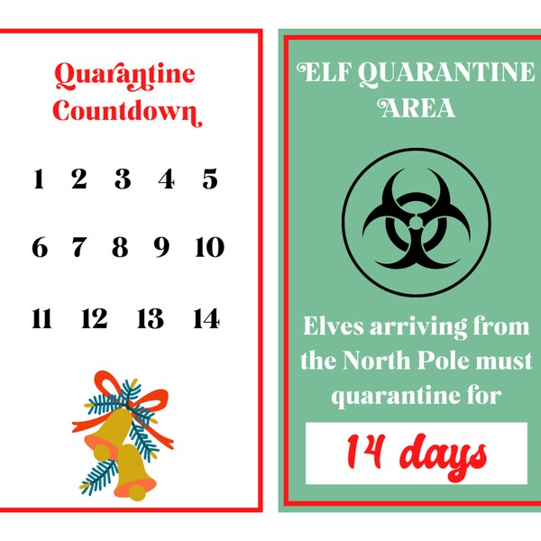 Elf Quarantine Letter - Etsy