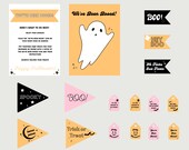 You've Been Booed Printable Kit | You've Been Booed | Halloween Tags | Halloween Booed Sign | You've Been Booed Card
