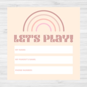 Playdate Calling Card | Playdate Invite | Playdate Karte Sommer | Ende des Jahres | Spieldatum Karten Download | Bleiben Sie in Kontakt | Mama Kontaktkarte
