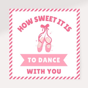 Étiquette imprimable de ballet | Balise de récital de danse | Étiquette de professeur de ballet | Étiquette de cours de danse | Téléchargement instantané | Professeur de danse merci
