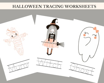 Halloween Preschool Printable, Tracing Worksheets, Preschool Worksheets