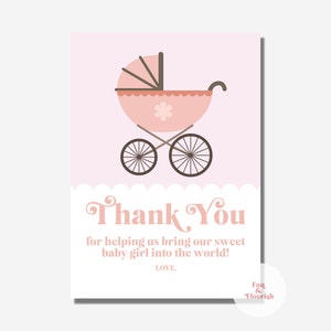 Labor and Delivery Thank You Tag | Nurse Thank You Tag | Baby Girl Thank You |