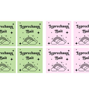 Leprechaun Bait Tag | St. Patrick's Day Tags | St. Patrick's Day Treat Bag Topper | St. Patrick's Day Party Printable
