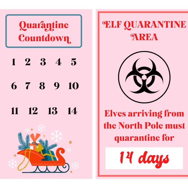 Elf Quarantine Letter - Etsy