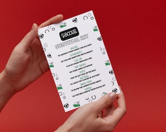 Soccer Survival Kits Tag | Soccer Team Gifts | Soccer Gift | Team survival Kit | Printable | Instant Download