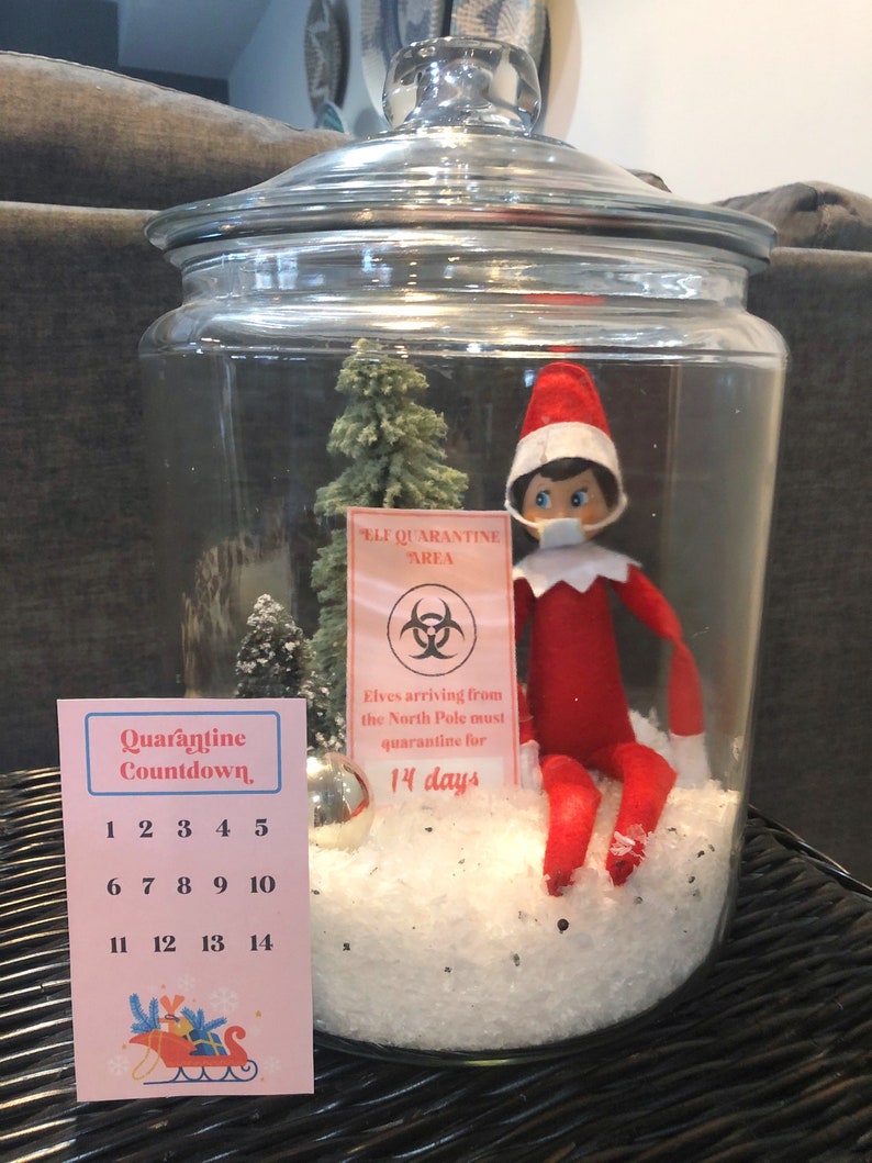Elf Quarantine Printable Elf Quarantine Countdown Etsy