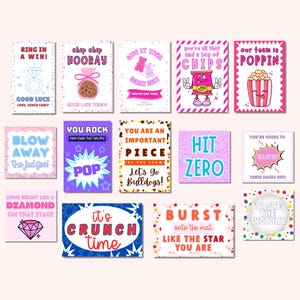Cheerleading Tags Printable Bundle | Editable Canva Cheer Tags & Team Gift Printables | Cheerleading Competition Goodie Bag Ideas