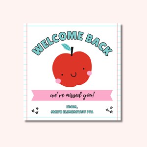 Back to School Gift Tags | Welcome Back | Teacher | First Day of School | Gift Tags for Students | Printable School Tag | Students