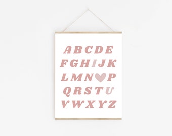 Alphabet I Love You Imprimable | I Love You Imprimer | Valentine Art Imprimable | ABC Imprimable |