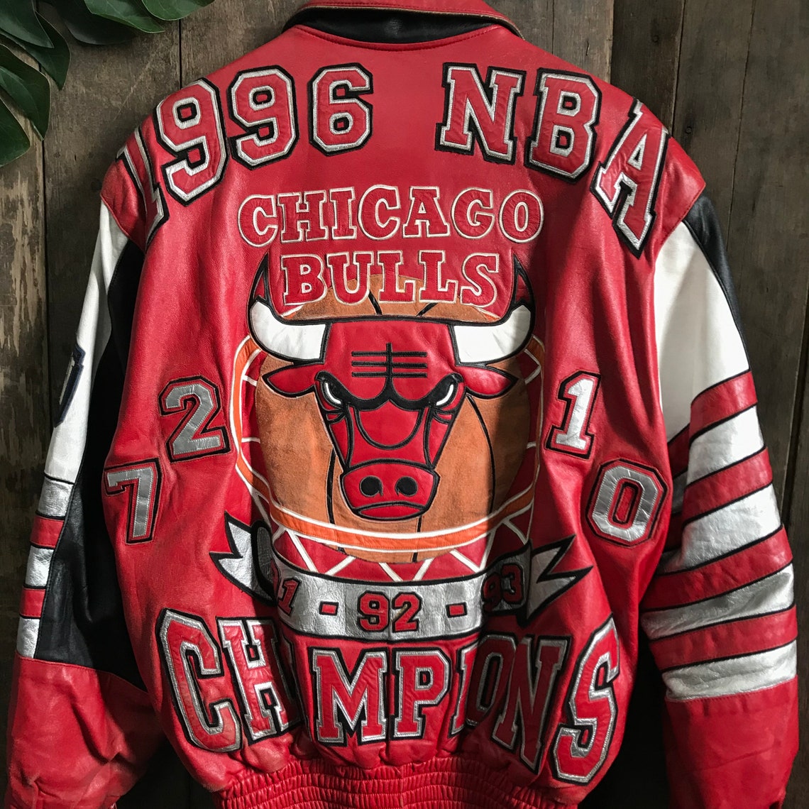 JEFF HAMILTON Chicago Bulls Memorial Leather Jacket | Etsy