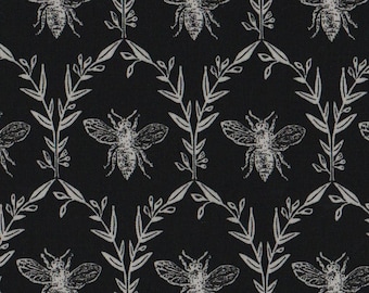 Honey Bee Damask Cotton Quilting Fabric Fat Quarter FQ by My Minds Eye