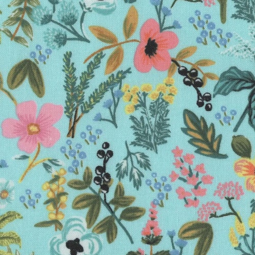 Rifle Paper Co Fabric FQ Amalfi Herb Garden Cotton Fat Etsy UK