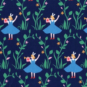 Alice in Wonderland Fabric FQ, Paintbrush Studios Fat Quarter, Mad Tea Party, Alice in the Vines UK