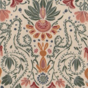 Rabbit Cotton Quilting Fabric Fat Quarter FQ: Elegance in Cream