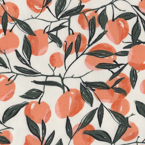 Leo's Orchard Fabric FQ, Her and History Cotton Fat Quarter, Fruit Material UK