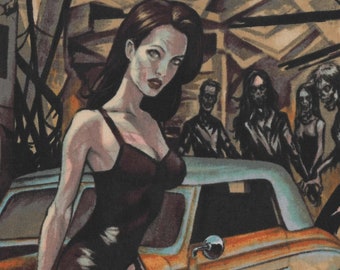 Tkanina do pikowania Zombie Cotton, pół jarda: Alexander Henry Pinup