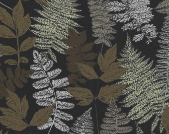 Fern Leaf Cotton Quilting Fabric Fat Quarter FQ: Evelyn's Green Thumb