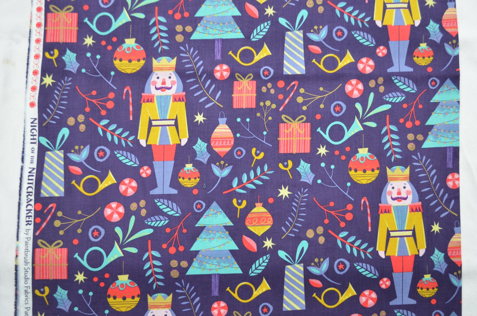 Night of the Nutcracker Fabric Half Yard Christmas Fabric Etsy Australia