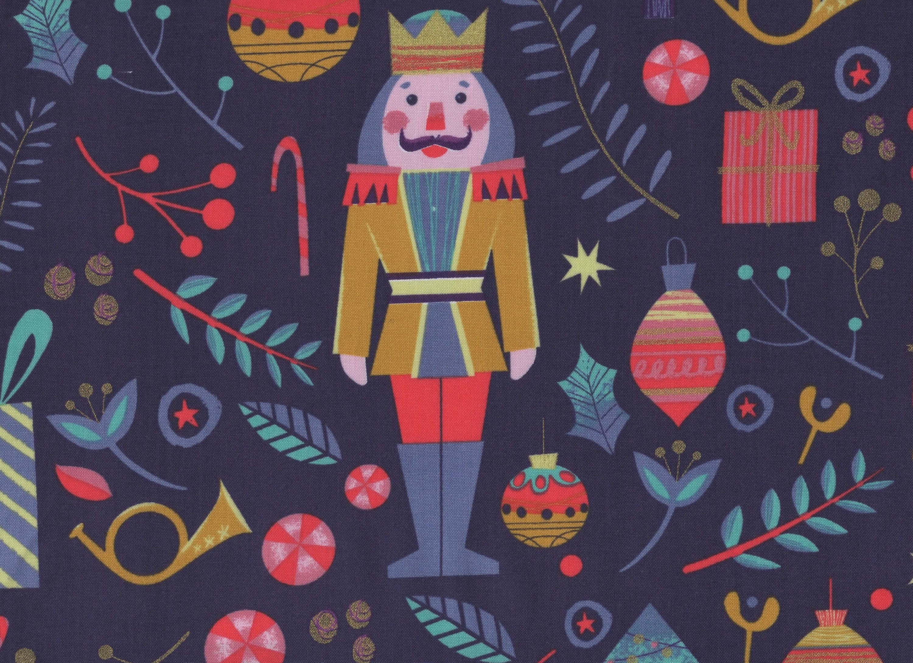 Night of the Nutcracker Fabric Half Yard Christmas Fabric Etsy Australia