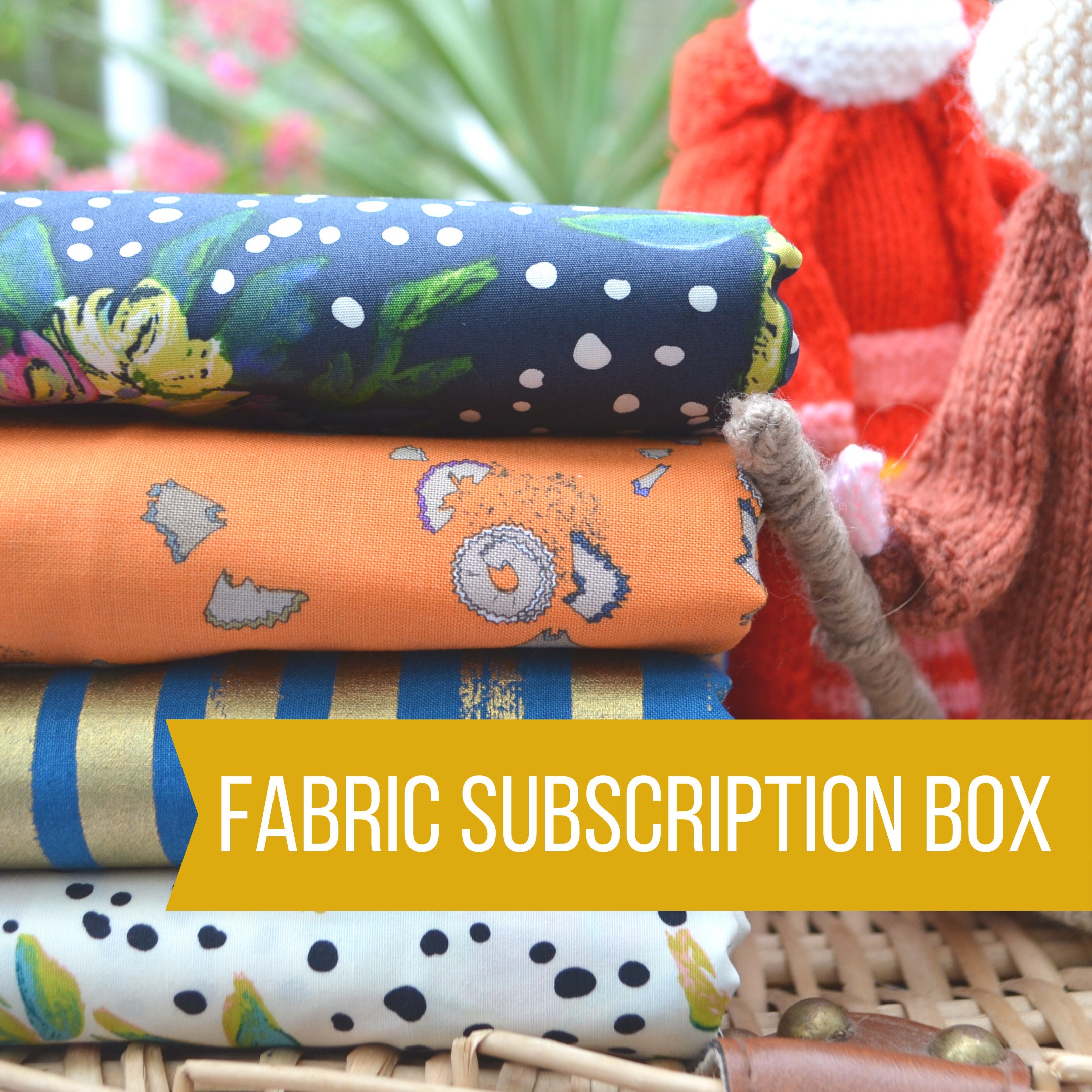 Subscription Box Sewing Gift Fabric Subscription Fat Etsy UK