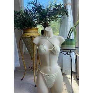 Customizable crochet basics bikini “thong coverage”, crochet bikini,boho bikini,trendy bikini