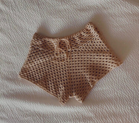 Crochet High Waisted Shorts Etsy Crochet High Waisted Shorts Etsy