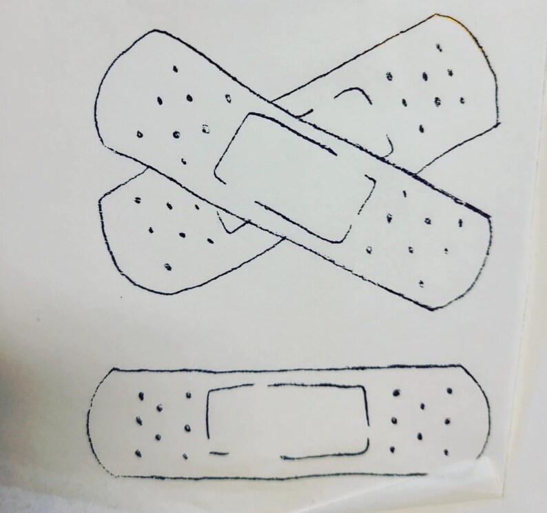 Band-aid Tattoo Stencil and Print - Etsy