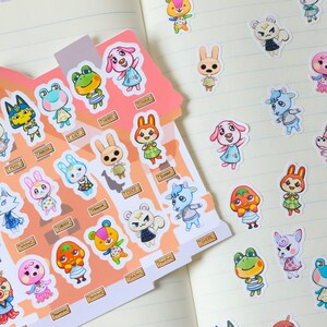 26 Villagers Stickers  | cute character, Planner Stickers, cute animal Stickers, cute characters, journal, planner