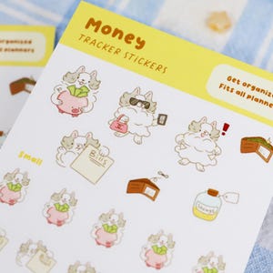 Geld Planer Aufkleber | Zahltag Aufkleber | Emoji Bullet Journal Aufkleber | Bujo-Deko