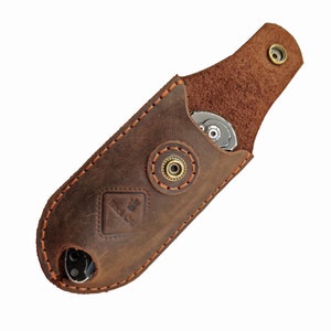 Fodero in pelle per coltello tascabile e custodia per coltello pieghevole