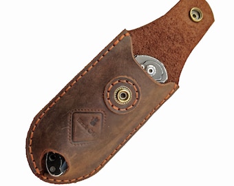 Etui à couteaux pliant en cuir