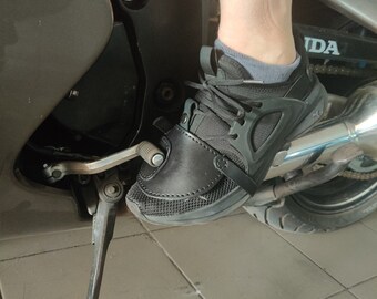 Motorcycle Shift Pad Riding Shoe Protector – Adjustable Rubber Boot Cover For Shifter