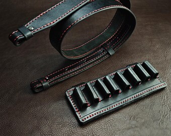 Cartridge Belt Shotgun Shell Bandolier 12 Gauge 16 Gauge 20 Gauge Hunting Bandoleer Ammo Holder 8 shells