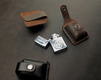 Zippo case Leather bag for lighter Zippo lighter case Zippo holder smoker accessories