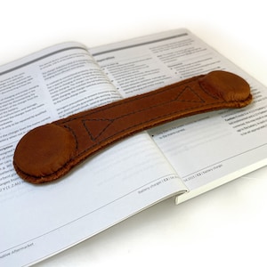 Leather Weighted Bookmark, page holder