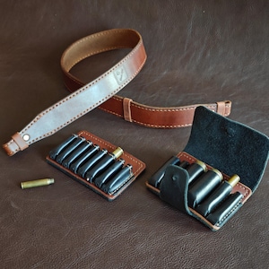 Cartridge Belt Shotgun Shell Bandolier 30-06 Gauge 6,5X57 Gauge Hunting Bandoleer Ammo Holder 8 shells
