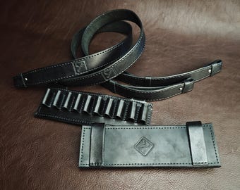 Cartridge Belt Shotgun Shell Bandolier 12 Gauge 16 Gauge 20 Gauge Hunting Bandoleer Ammo Holder 10 shells