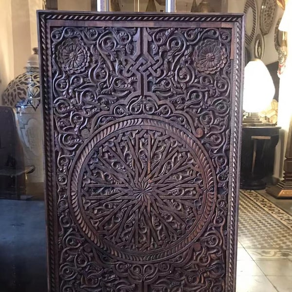 oriental wall panels/ Moroccan carving panels, Moroccan wall panels, wall decor, wall interior design, Moroccan engraved panel.