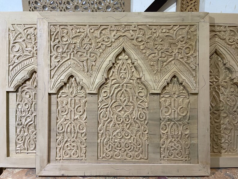 NEW 2022 Oriental Wall Panels/ Moroccan Carving Panels Etsy