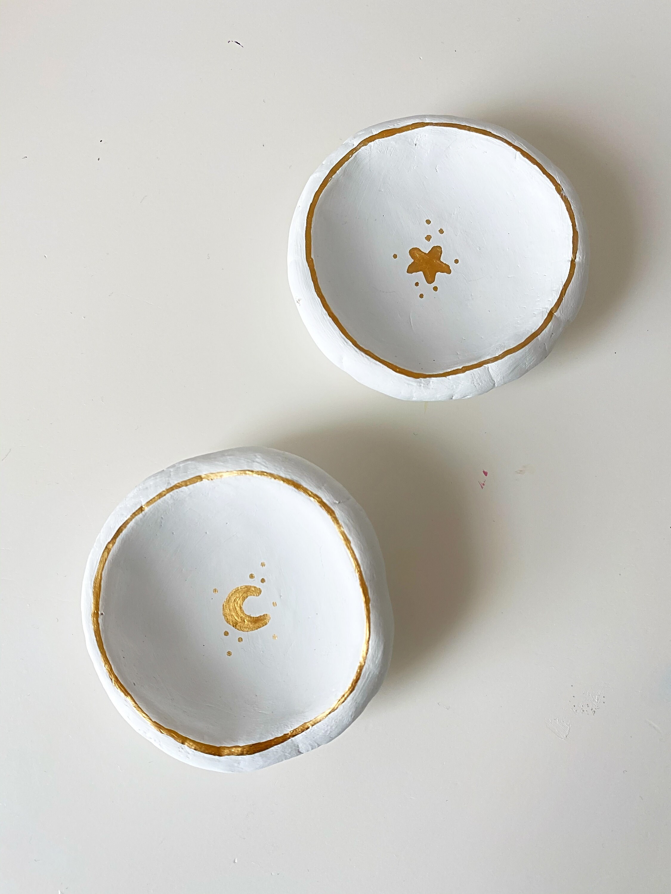 Cuencos pequeños con detalles de oro Etsy