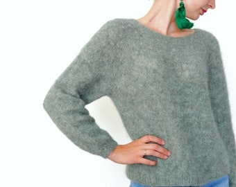 Alpaca Silk Pullover for Women, Alpaca Sweater, Gift for her