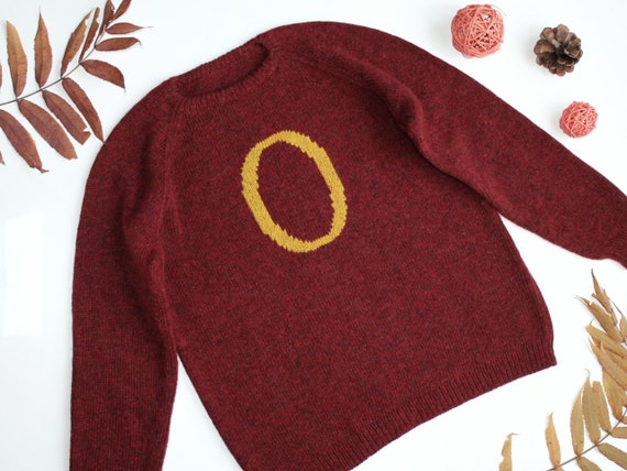 Personalized Adult Wool Sweater Weasley 